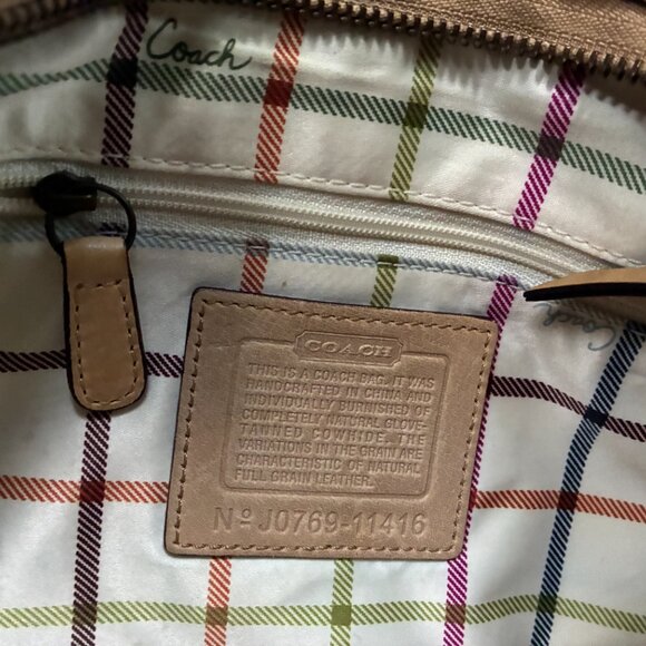 Vintage Coach Hobo Bag Blonde/Tan - Picture 3 of 4